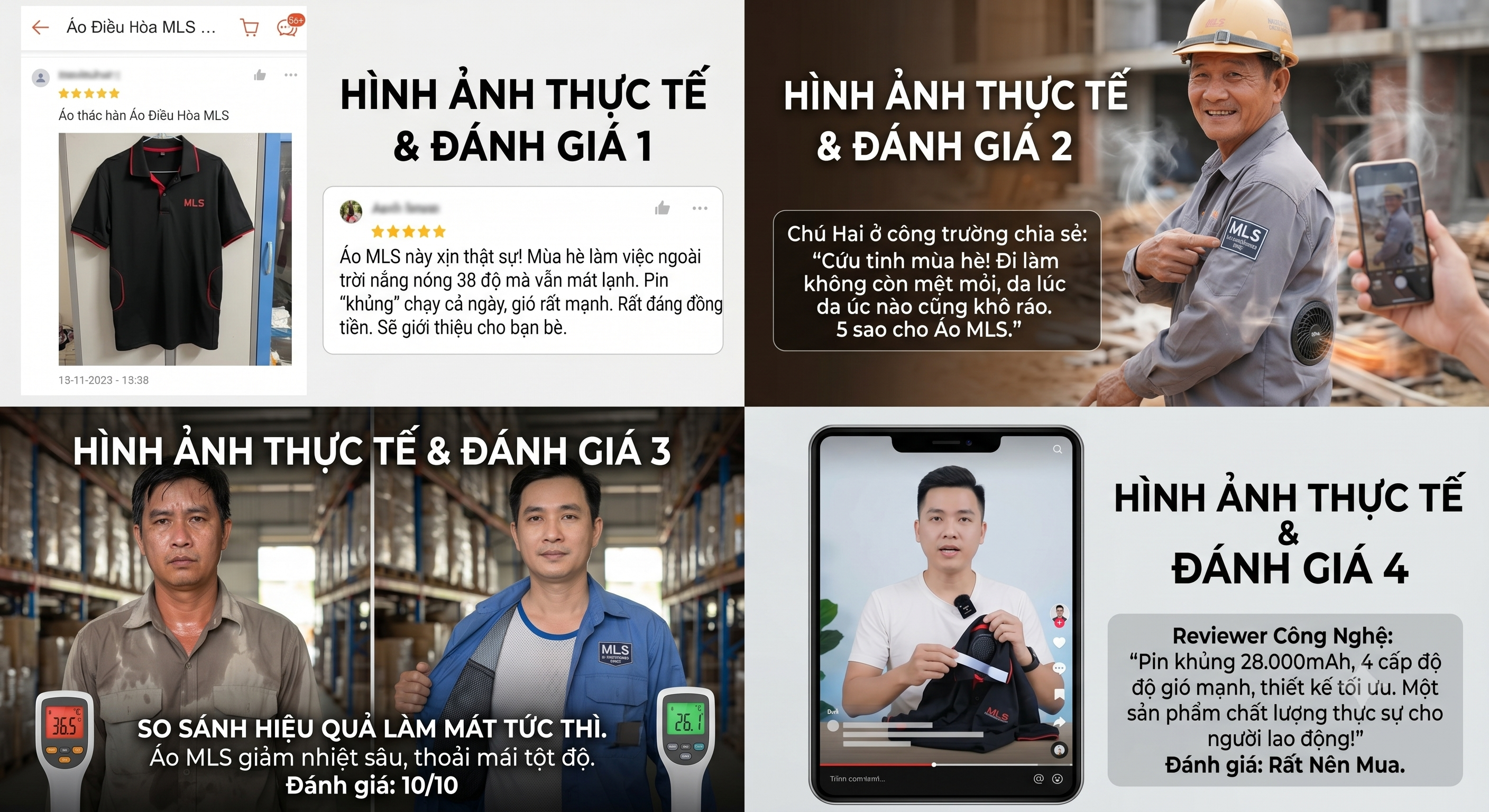 Người lao động mặc áo điều hòa